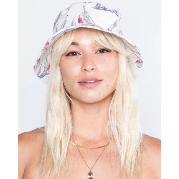 By Samii Ryan Accessories - By Samii Ryan Sail Away Bucket Hat Multi Color White Marine